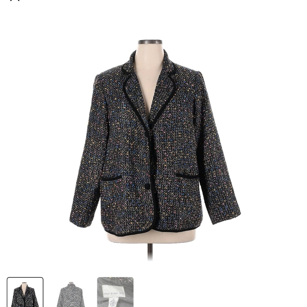 Women's Black Tweed Jacket